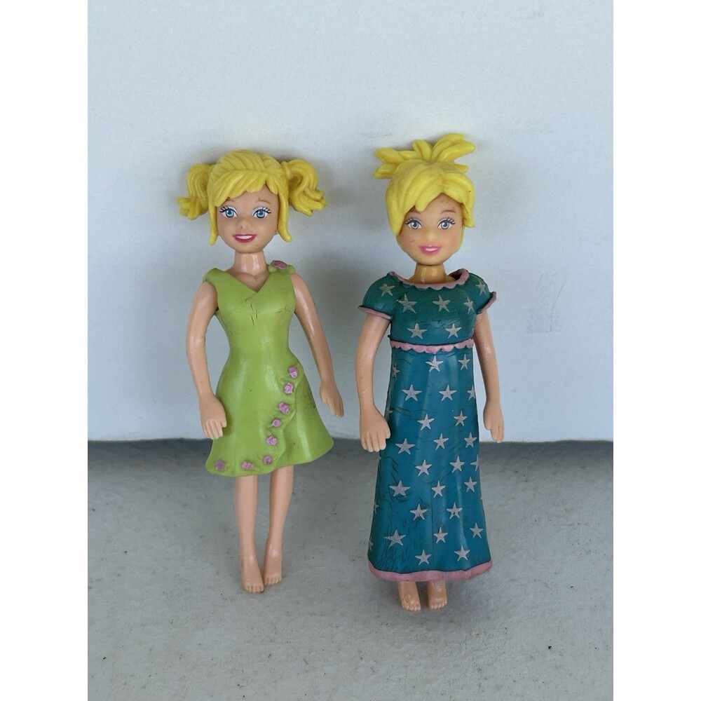 2003 Mattel Polly Pocket Fashion Dolls Lot of 2 Sparkle Stars C3701